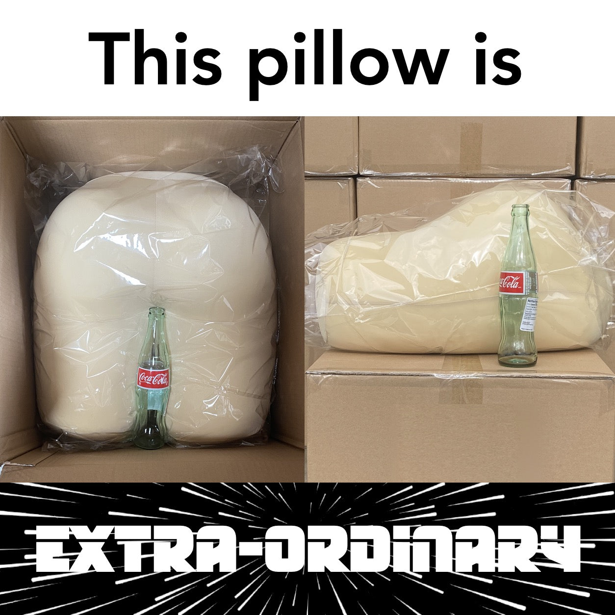 This pillow is extra-ordinary