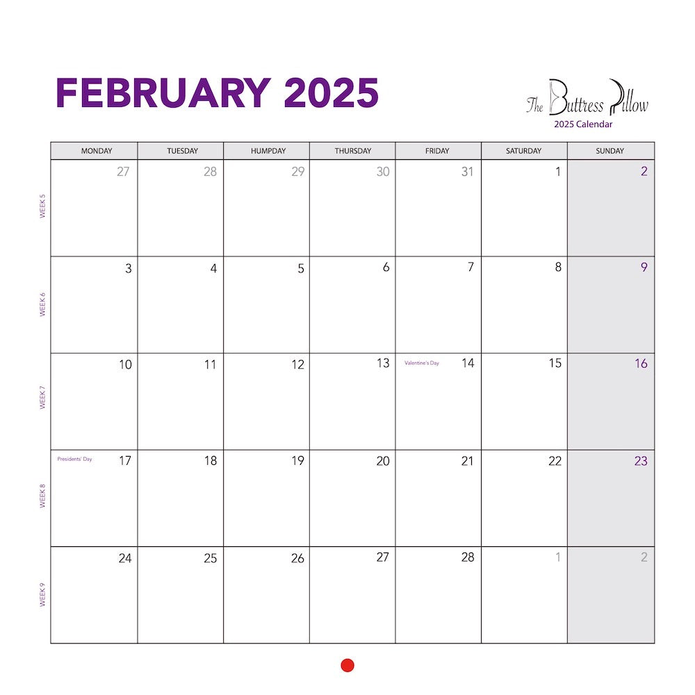 2025 Booty Calendar