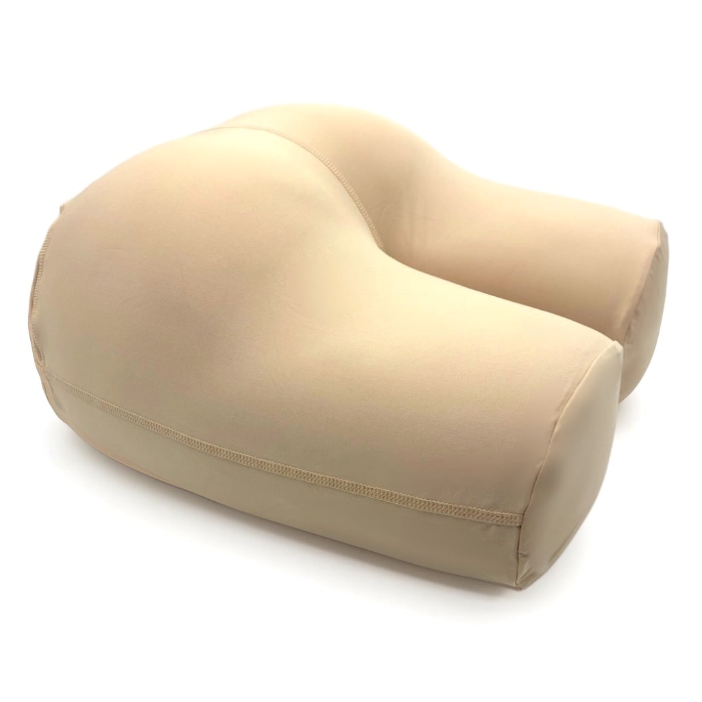 The Buttress Pillow OMG (L) in Beige — 100% natural latex butt-shaped pillow