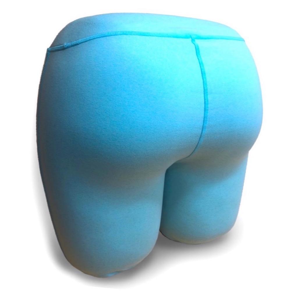 The ODB Size Buttress Happy Booty Pillow in Aqua Blue