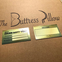 Thumbnail for The Buttress Pillow Golden Booty Ticket for Butt Lovers Front and back